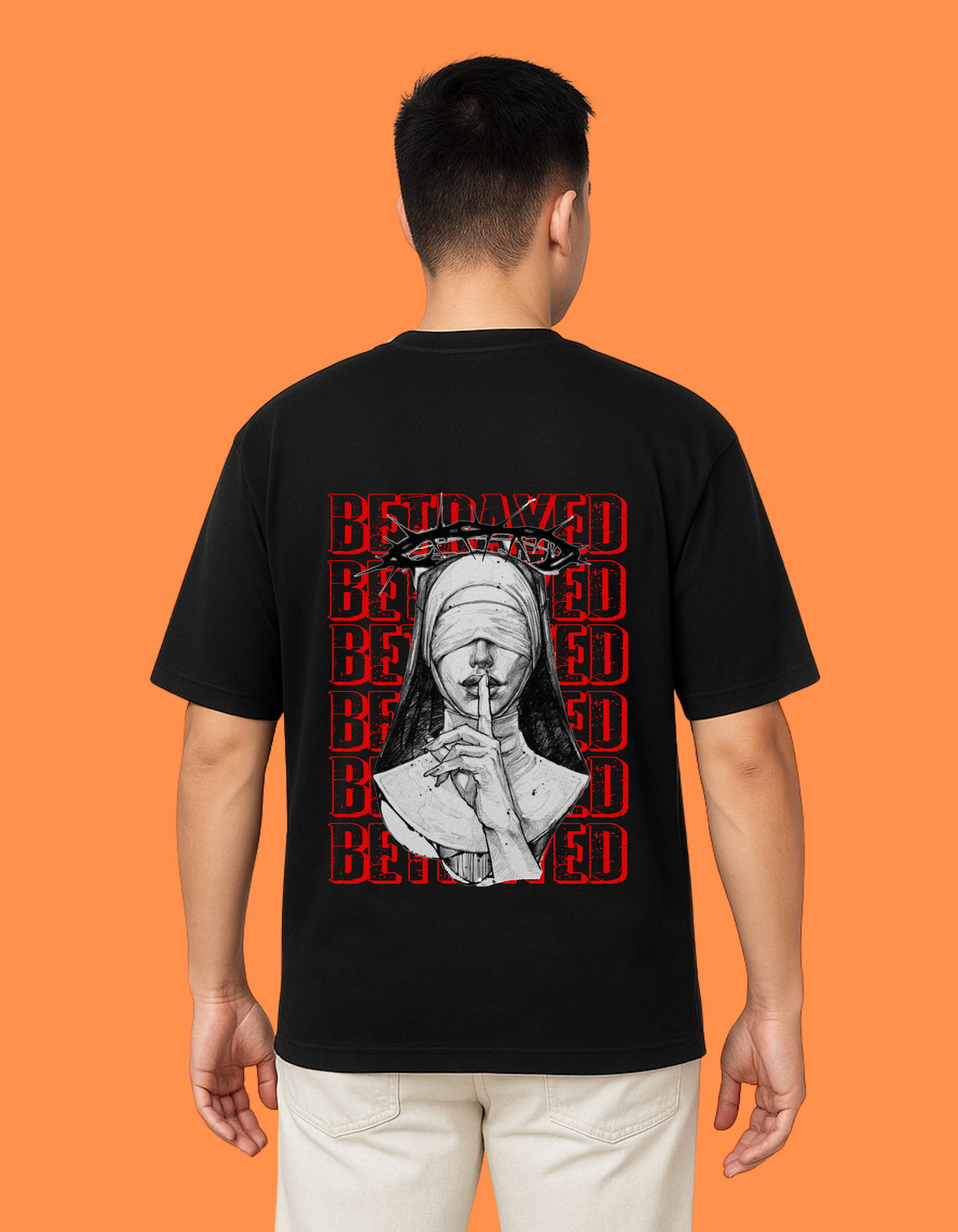 Satanic Nun Oversized T-Shirt