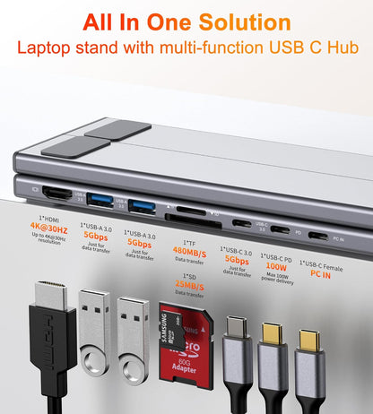 Ergonomic Foldable Laptop Riser