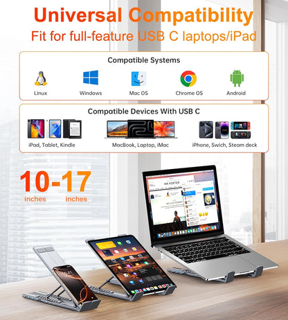 Ergonomic Foldable Laptop Riser