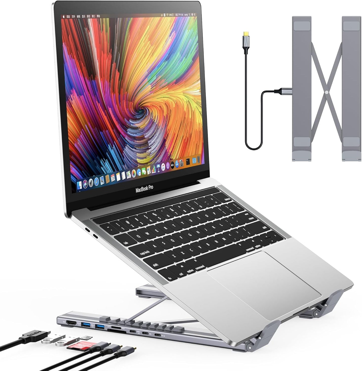 Ergonomic Foldable Laptop Riser