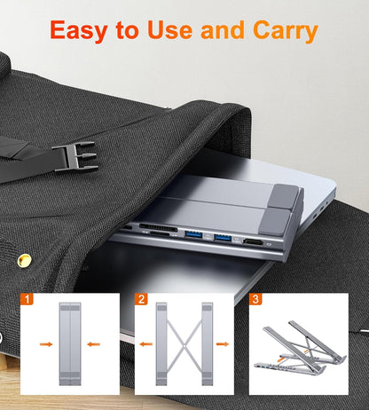 Ergonomic Foldable Laptop Riser
